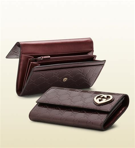 gucci continental wallet with heart shaped interlocking g|genuine gucci women wallet.